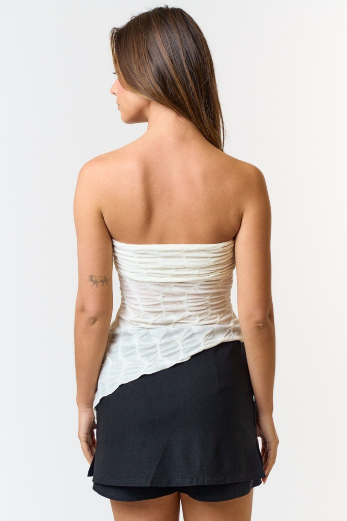Embry Textured Tube Top - Ivory
