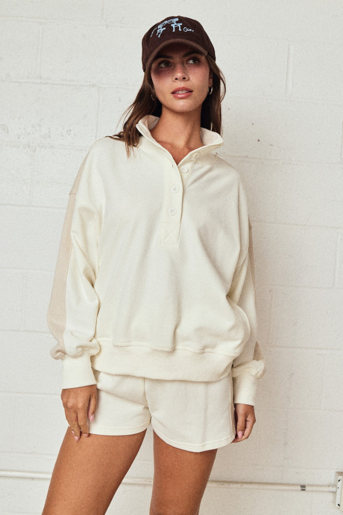 Chase Better Color Block Set - Off White/Taupe