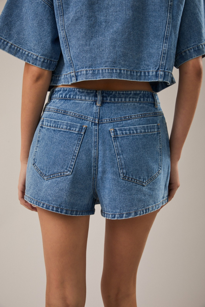 Feeling Cute Wrap Skort - Denim
