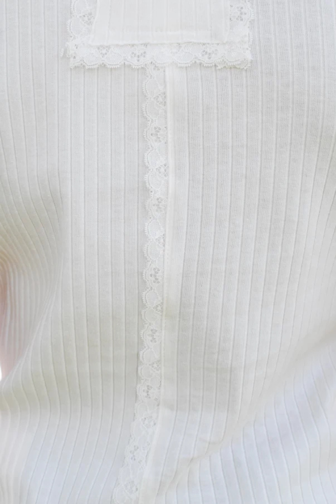 Audra Short Sleeve Top - Off White