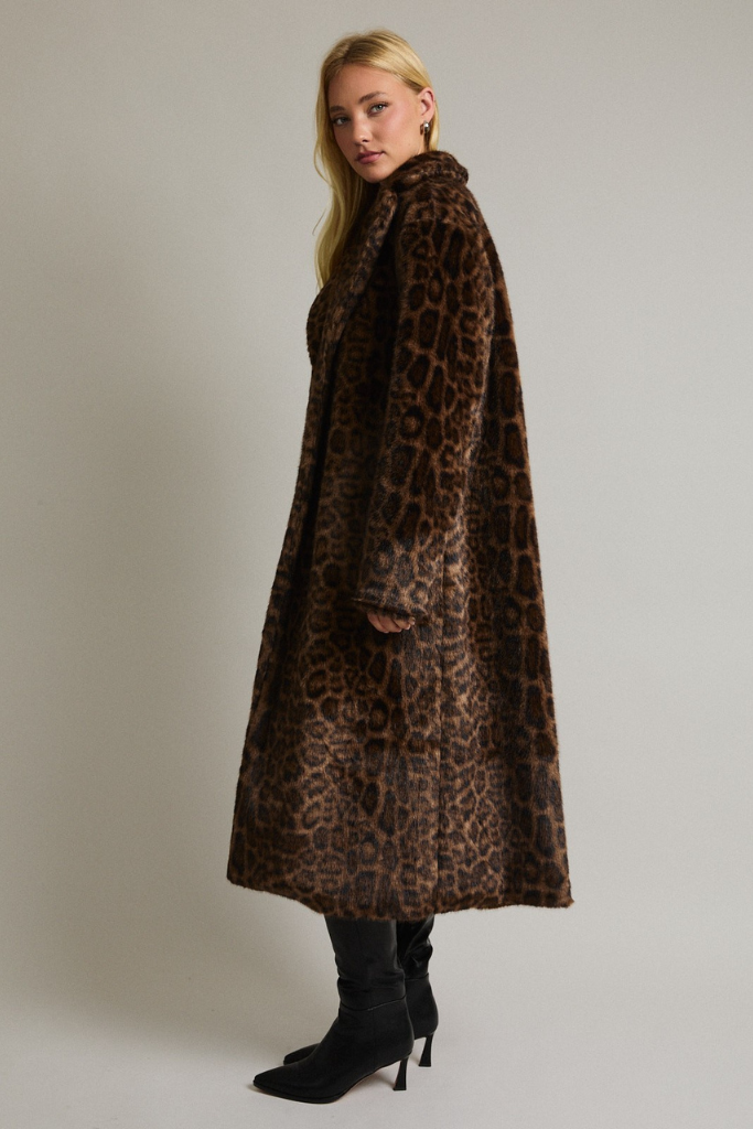 Fall Agenda Coat - Leopard