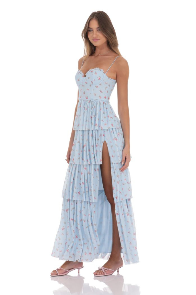 Lucy In The Sky Vayda Maxi Dress - Blue