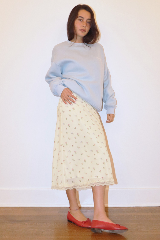 Amalfi Shore Sweatshirt - Ice Blue