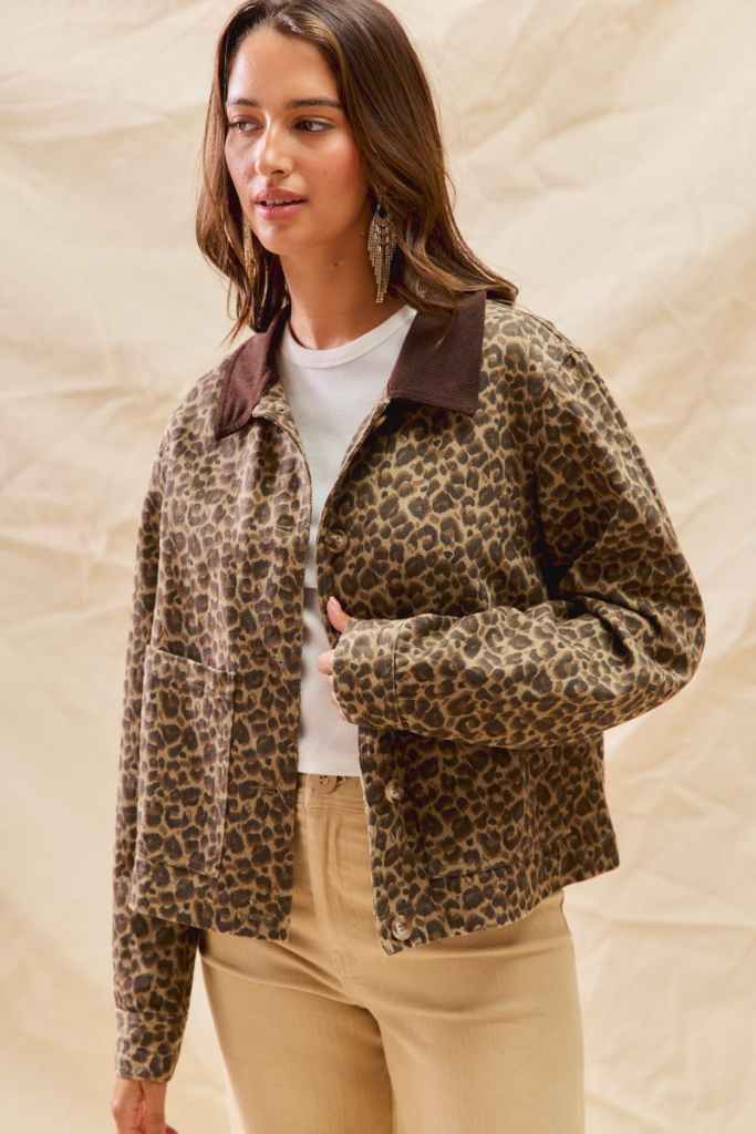 Shirley Barn Jacket - Leopard