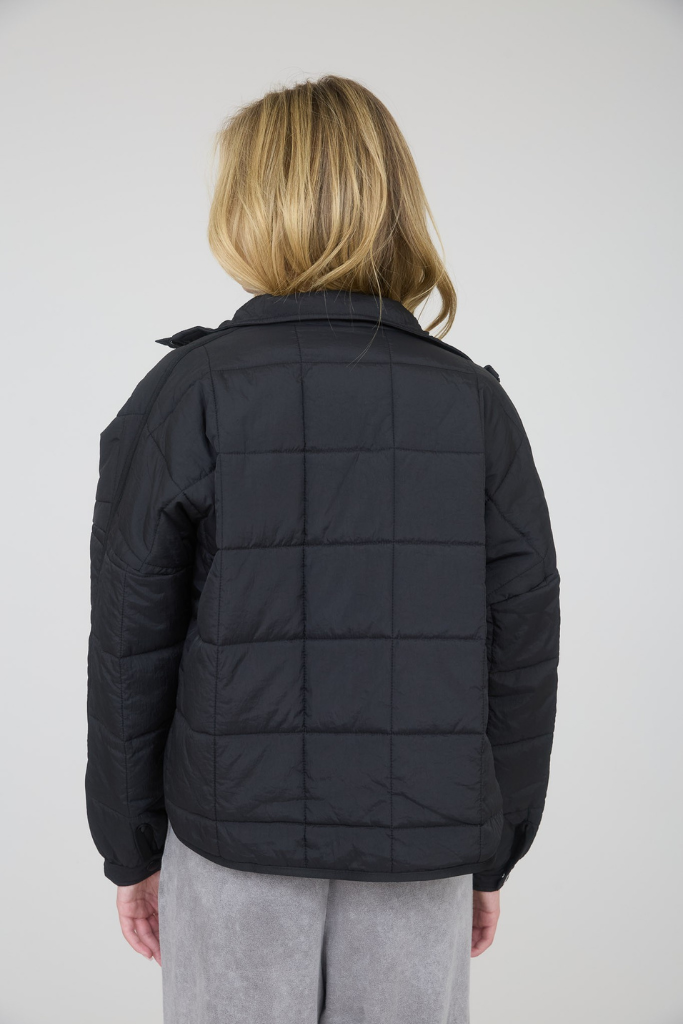 Urban Puff Quilted Jacket - Black