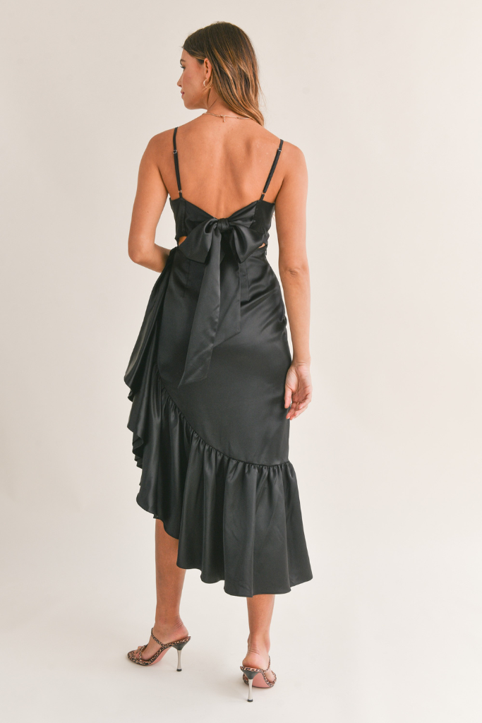 Light My Love Maxi Dress -Black