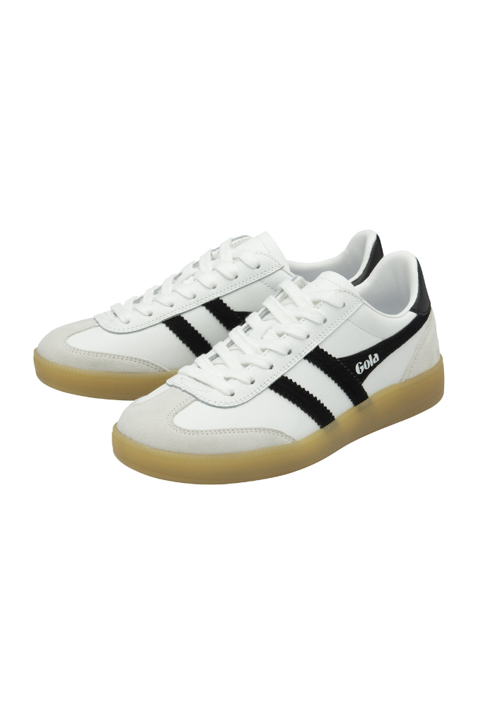 Gola Viper Leather Sneakers - Black/White/Gum