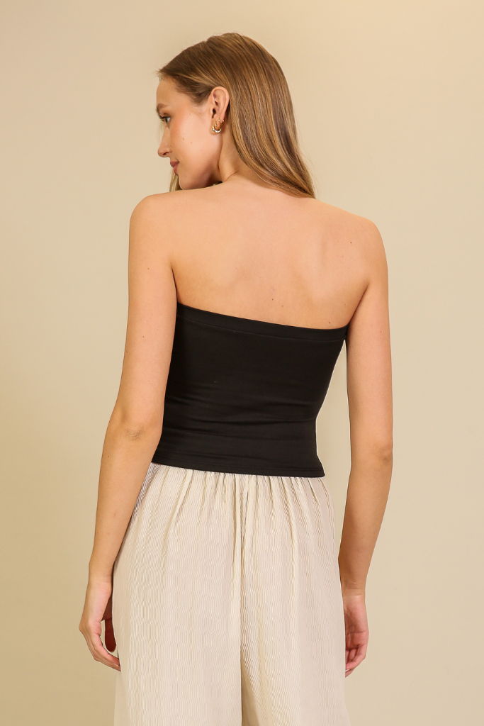 Exit Plan Tube Top - Black