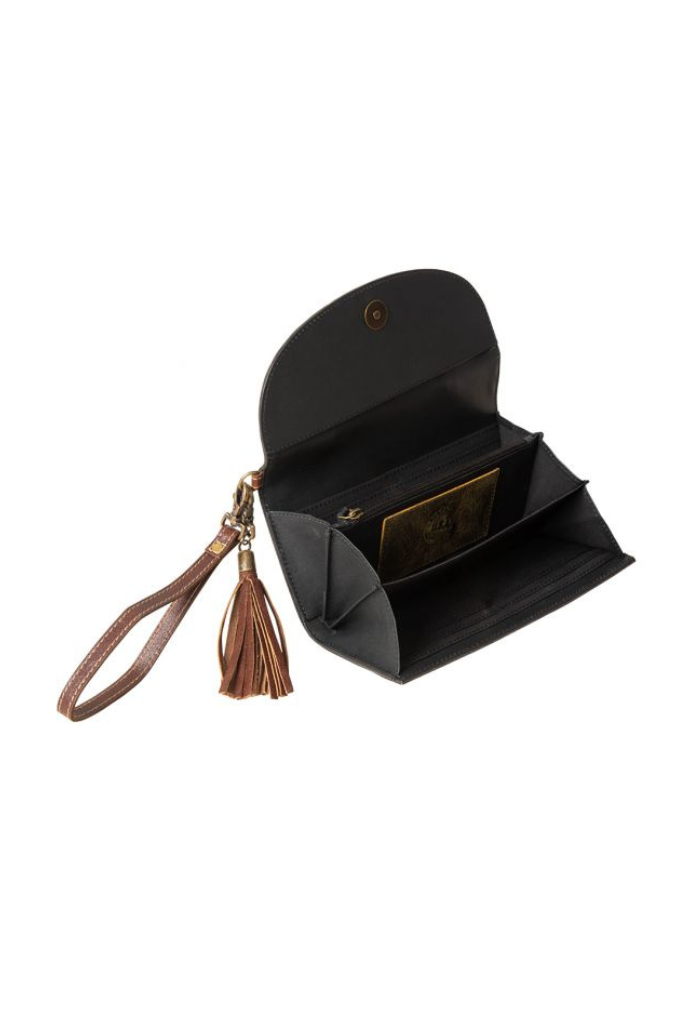 Myra Bag Sandstone Trail Hand-Tooled Wristlet Wallet