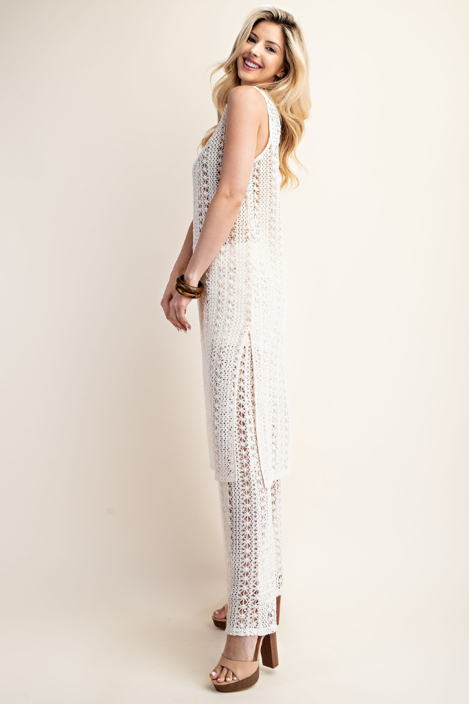 Veya Knit Swimsuit Cover Up - Cream