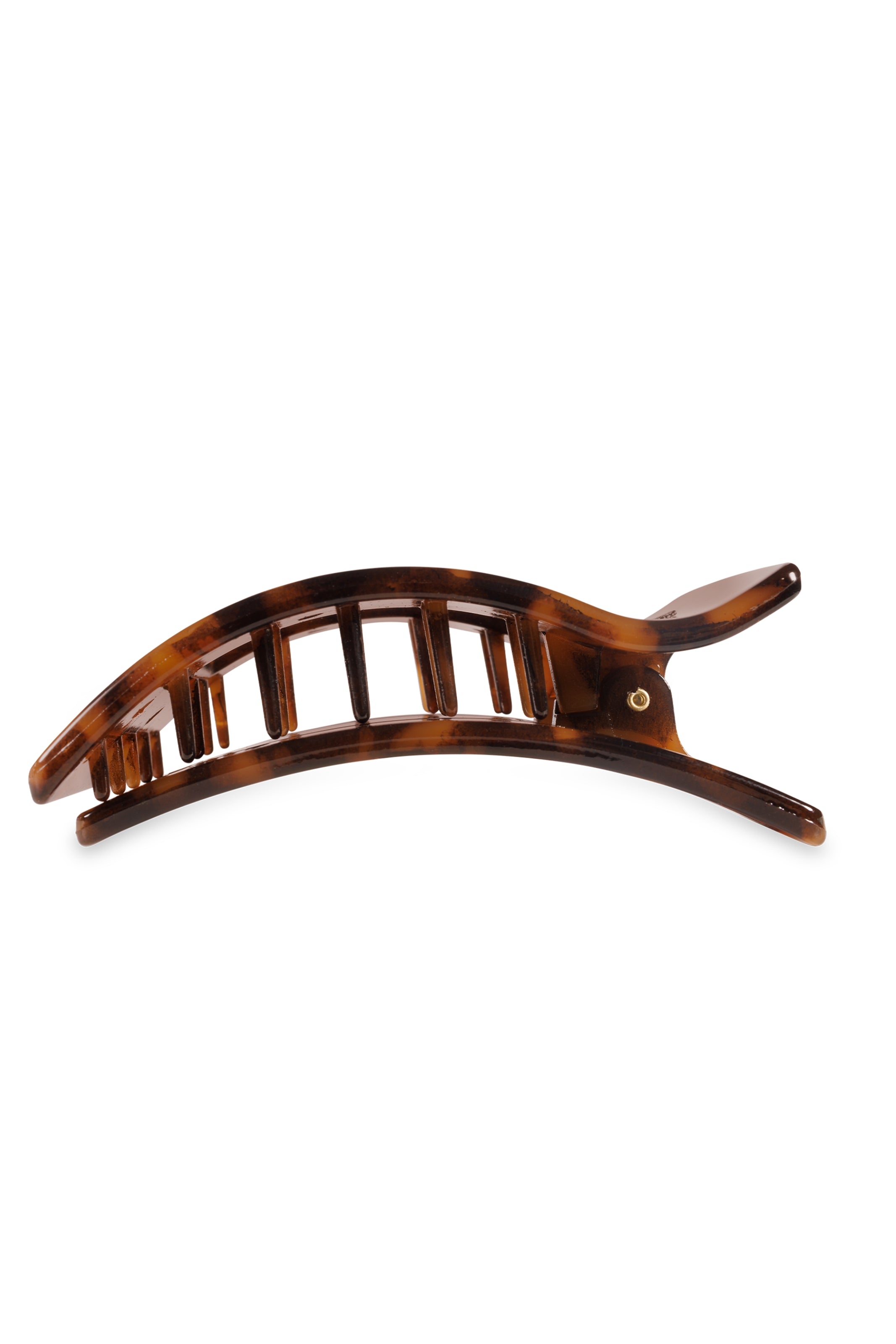TELETIES Medium Flat Rectangle Hair Clip-  Tortoise