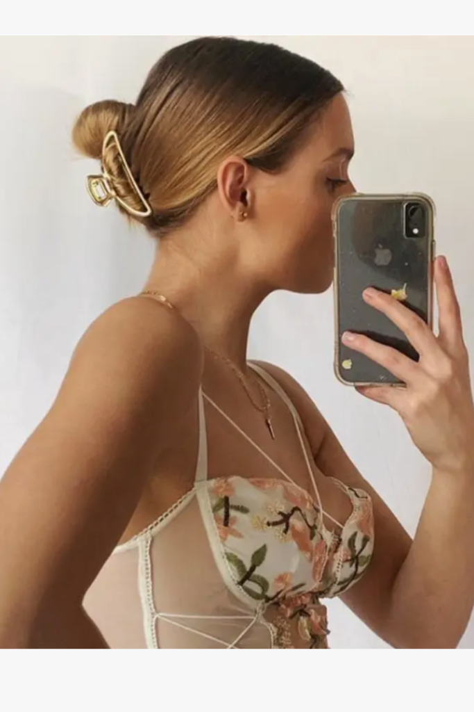 Kitsch Open Shape Claw Clip - Gold