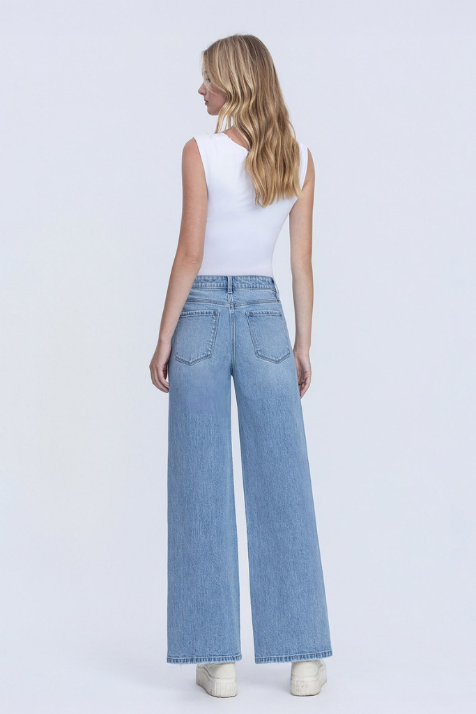 Allure Wide Leg Jeans - Light Wash