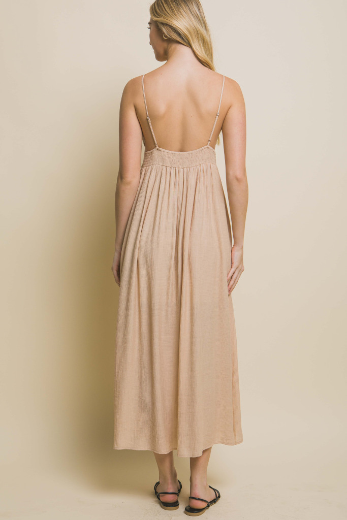 Secret Truth Maxi Dress - Khaki