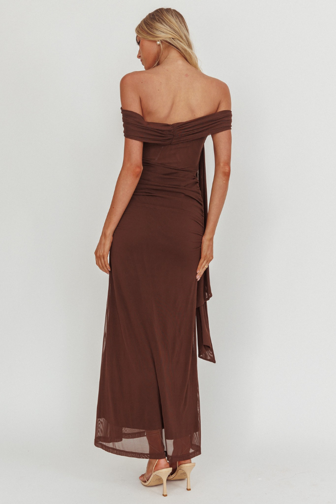 Get Answers Maxi Dress - Chocolate