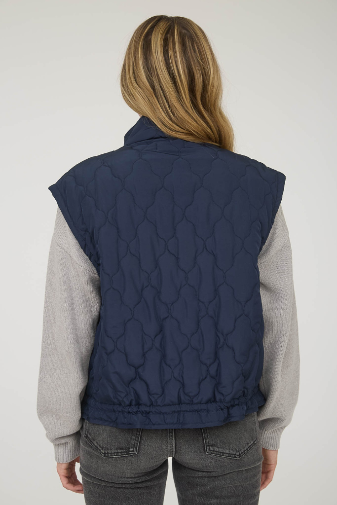 Snow Angel Puffer Vest - Navy