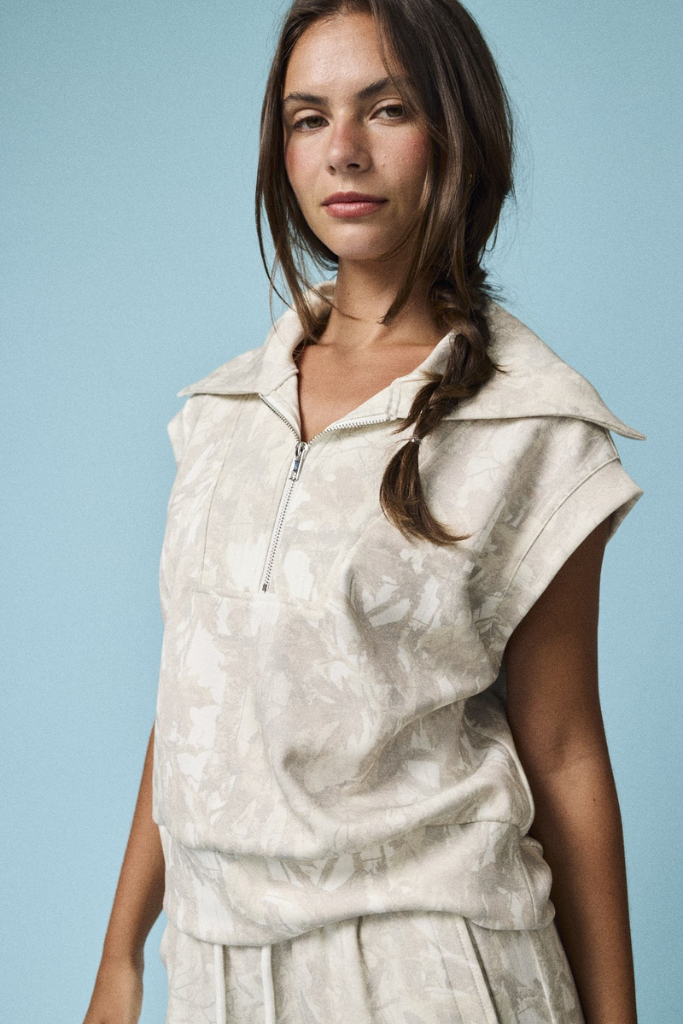 Class Act Half Zip Top - Light Camo