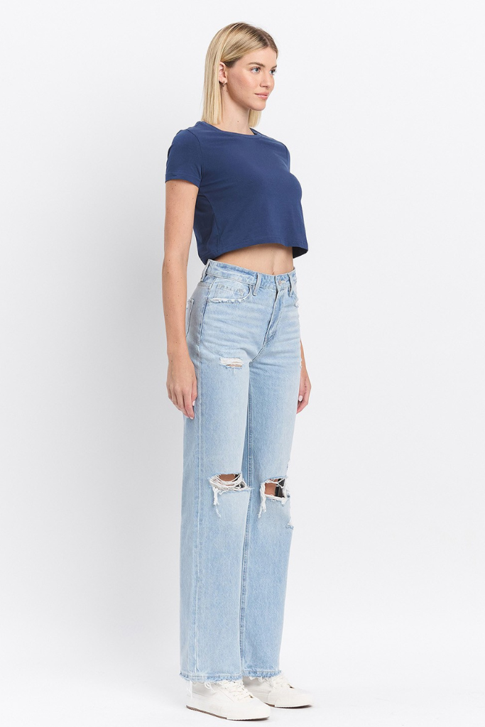 Modern Day Straight Leg Jeans - Light Wash