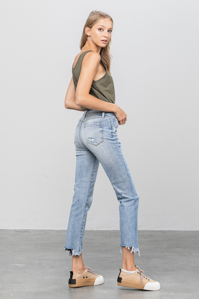 No Shame Straight Leg Jeans - Light Wash