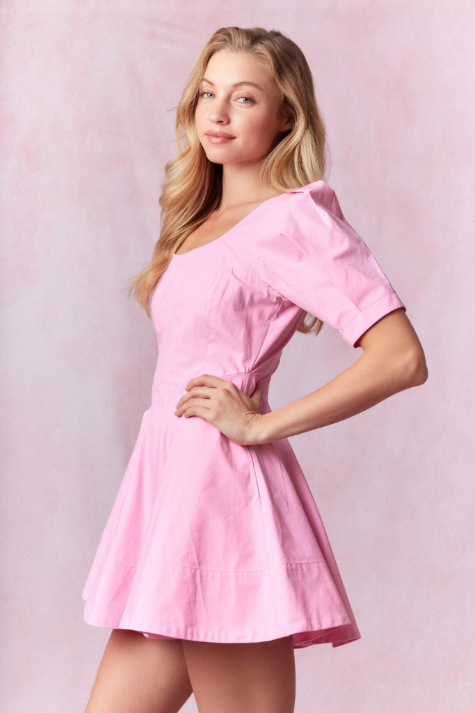 Polish Up Dress - Bubble Gum Pink