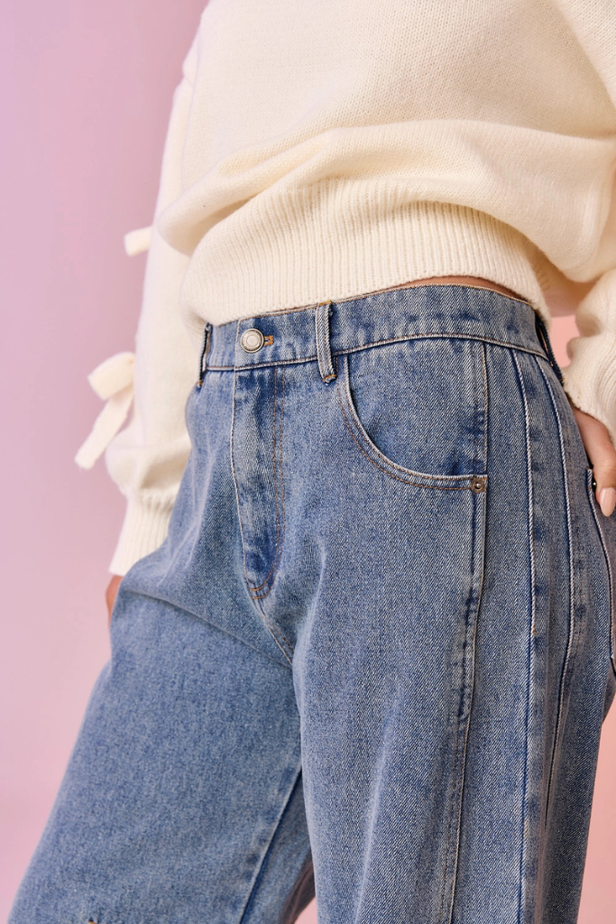 Get Crazy Barrel Jeans - Medium Wash