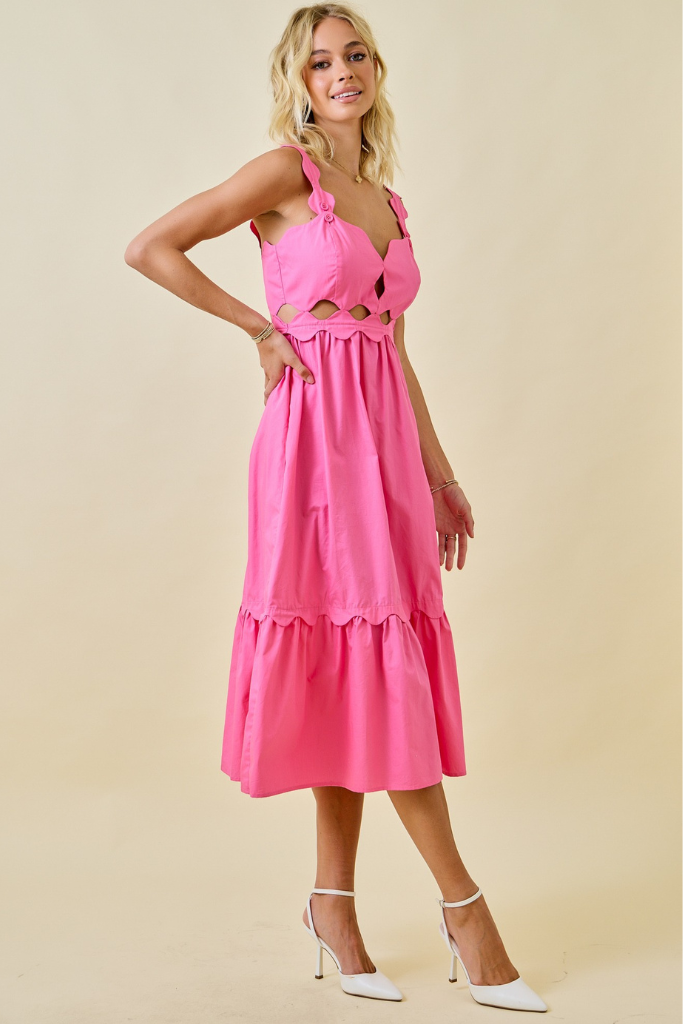 Need Plans Midi Dress - Pink