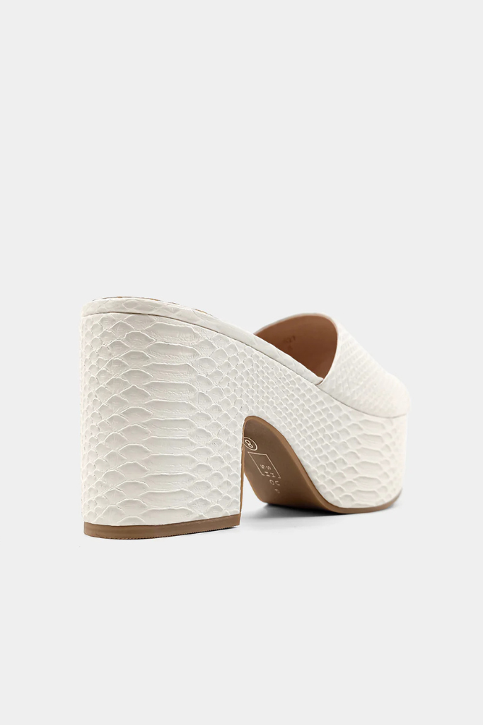 Giza Platform Sandal - Bone Snake
