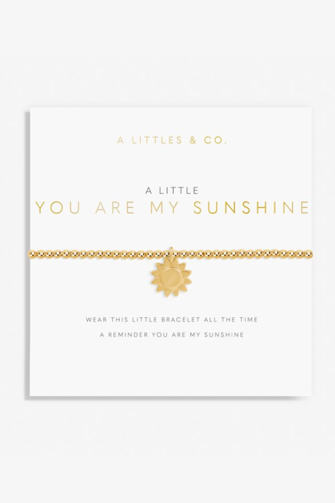 A Little &#039;You Are My Sunshine&#039; Bracelet- Gold