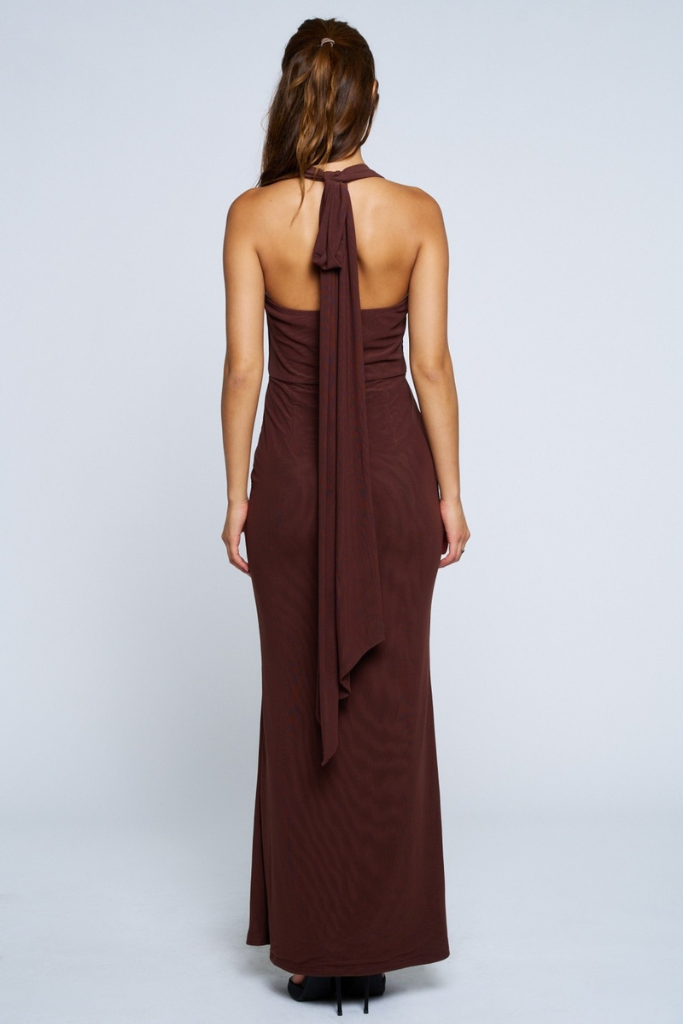Monroe Maxi Dress - Brown