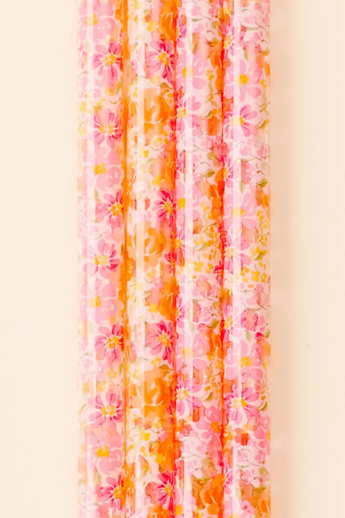 40oz Tumbler Straws - Secret Garden Pink