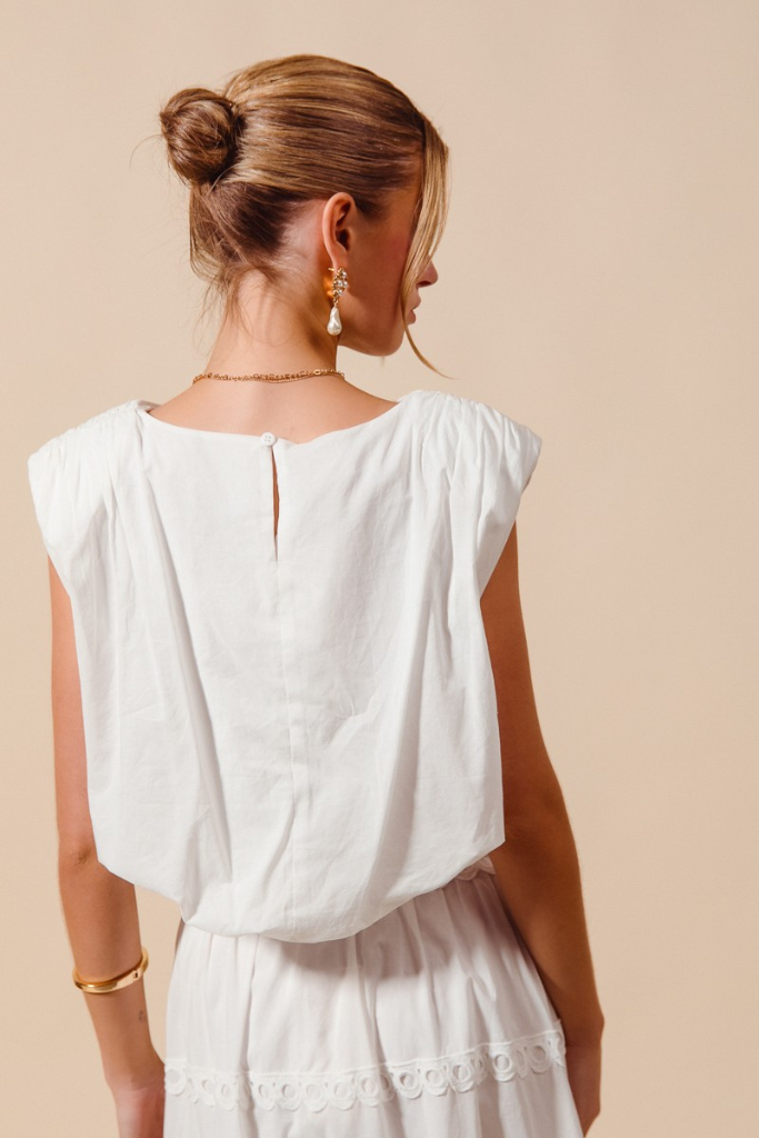 Wear With Love Crop Top - Off White