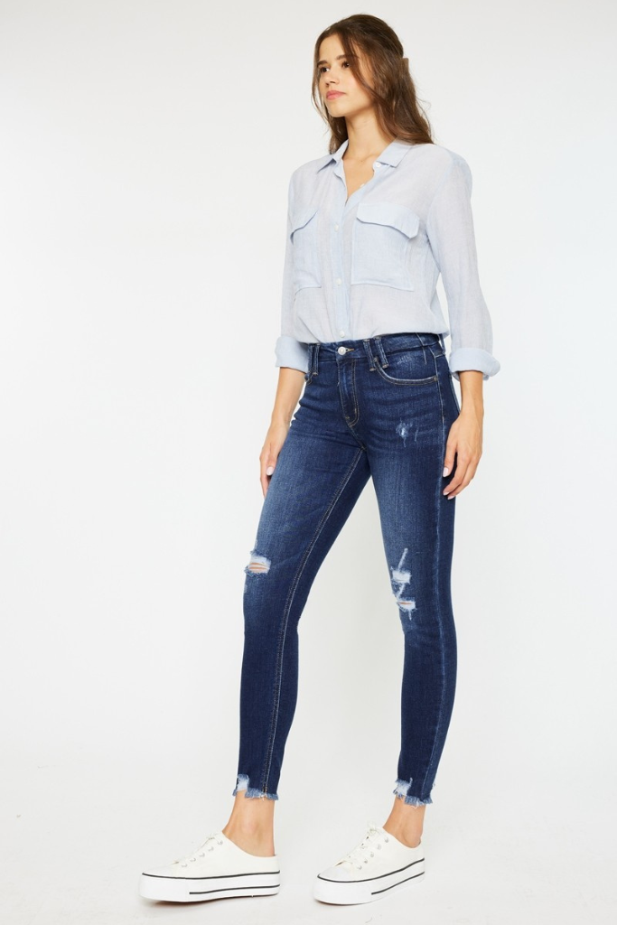 Scared To Start Skinny Jeans - Dark Wash