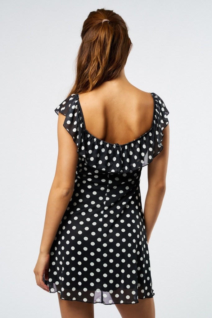 Playback Mini Dress - Black/White