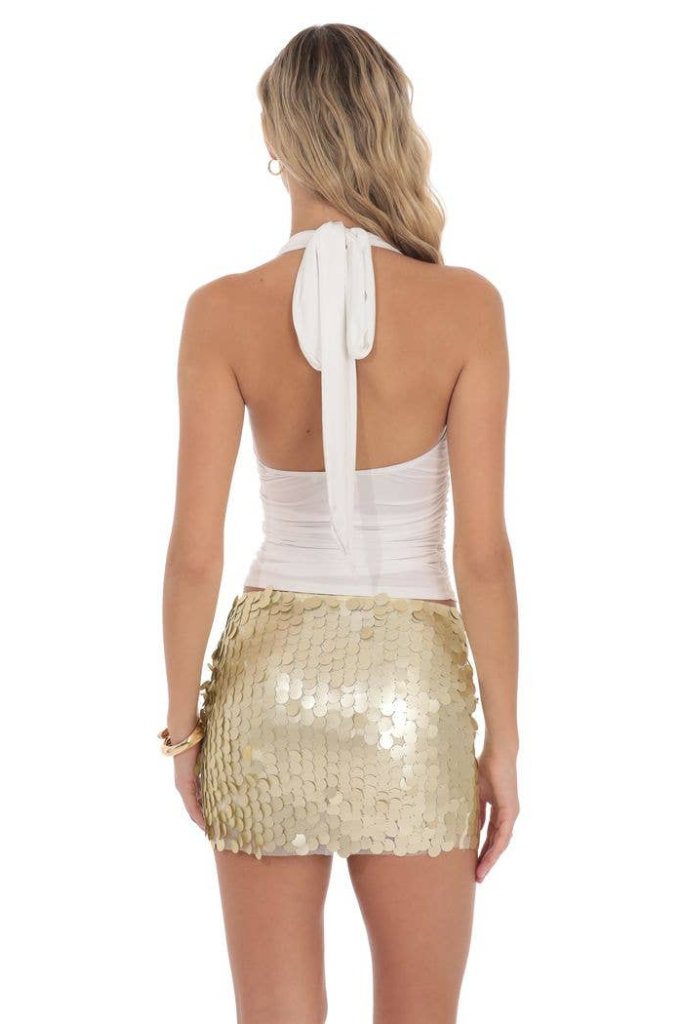 Lucy In The Sky Alysia Skirt- Gold