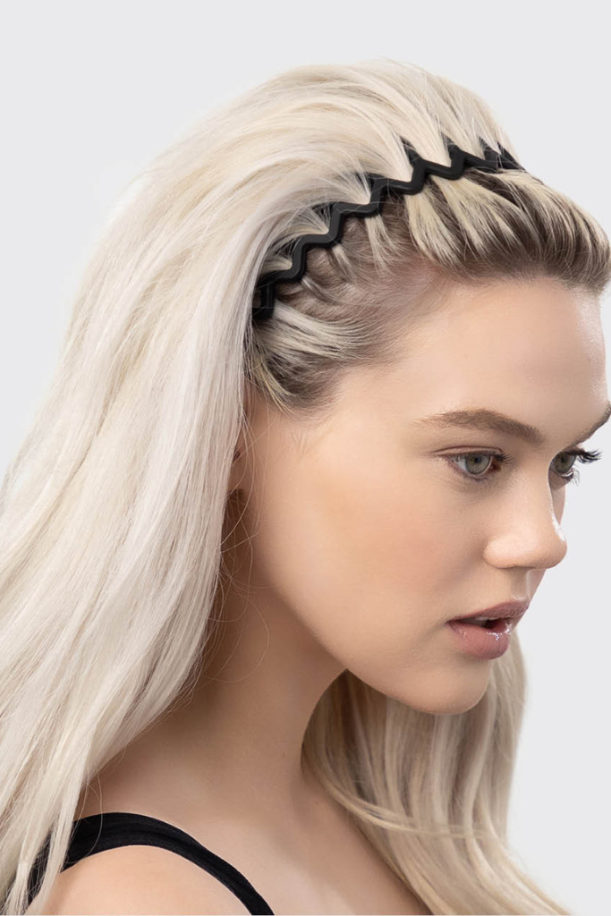 Kitsch Zig Zag Headband - Black/Tort