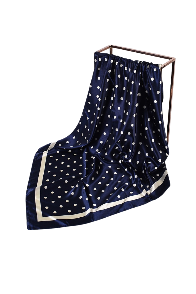Spotted You Scarf - Navy
