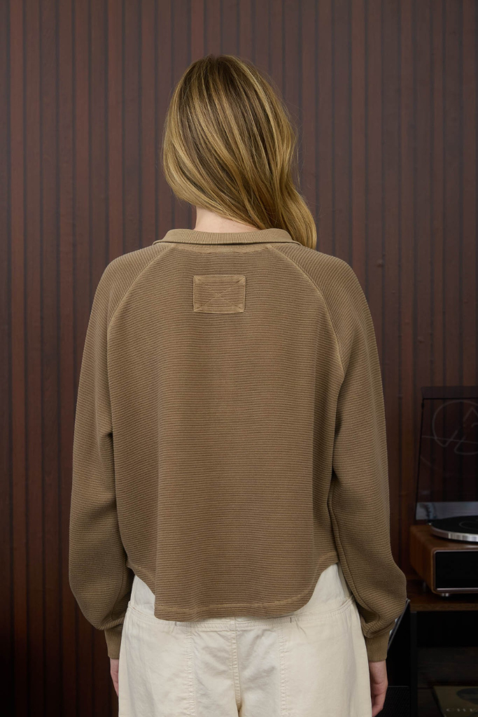 Aiden Henley Top - Brown