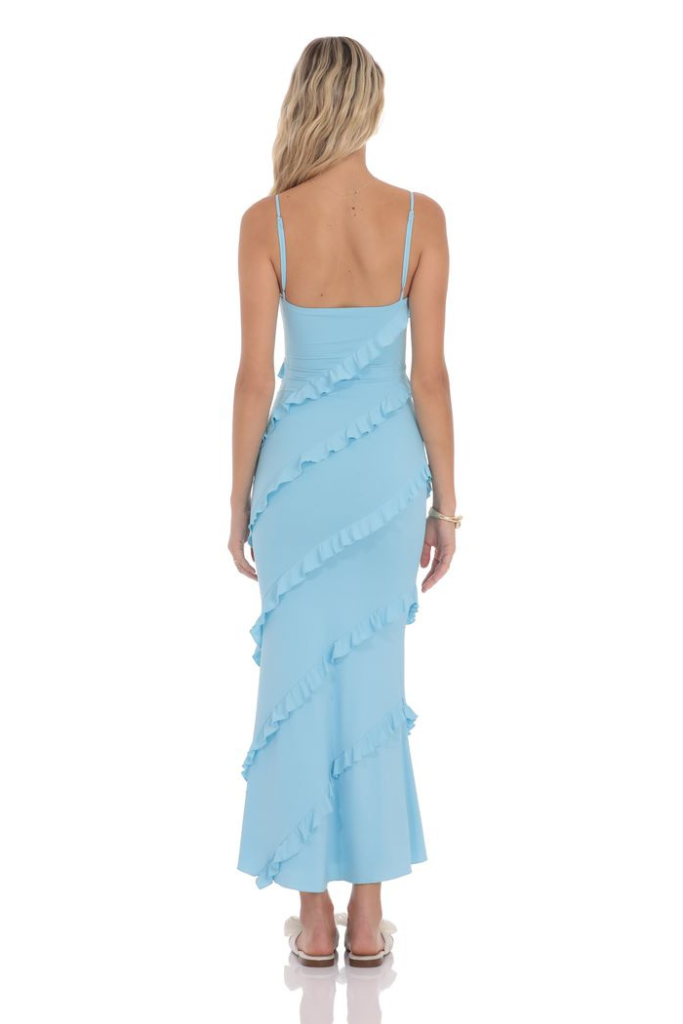 All Promises Maxi Dress -Blue