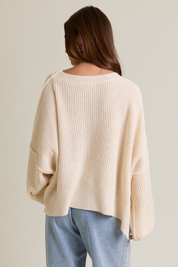 Devotion Knit Sweater - Beige