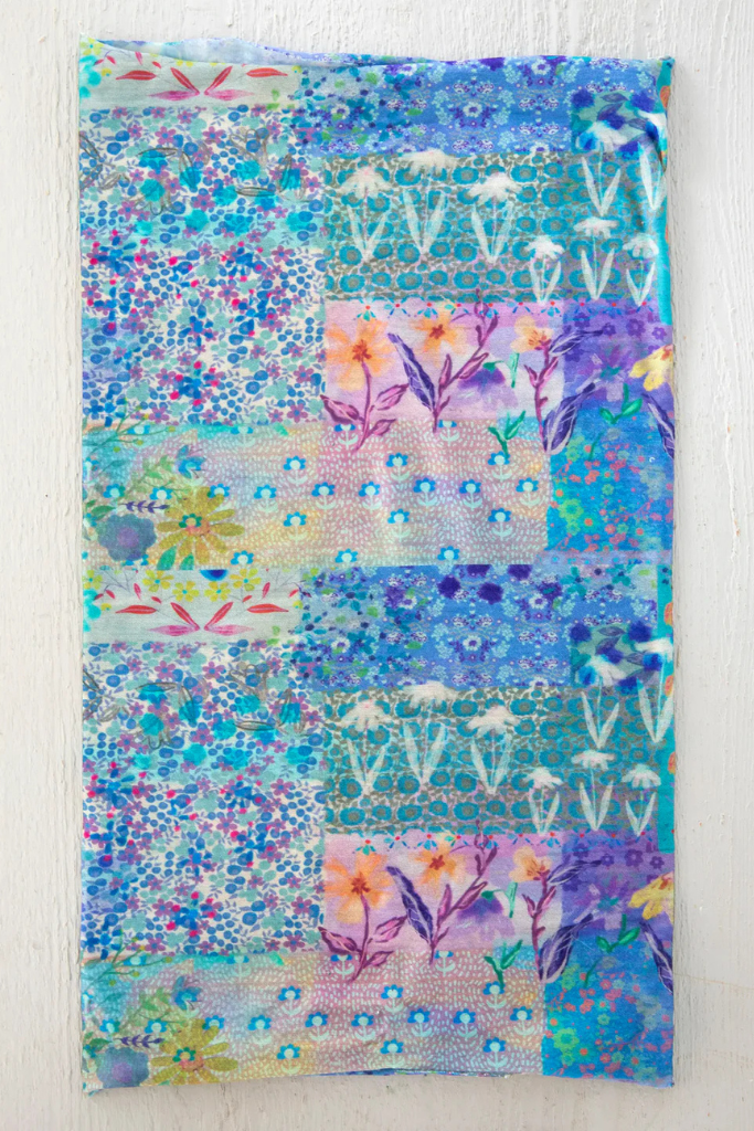 Full Boho Bandeau - Blue Watercolor