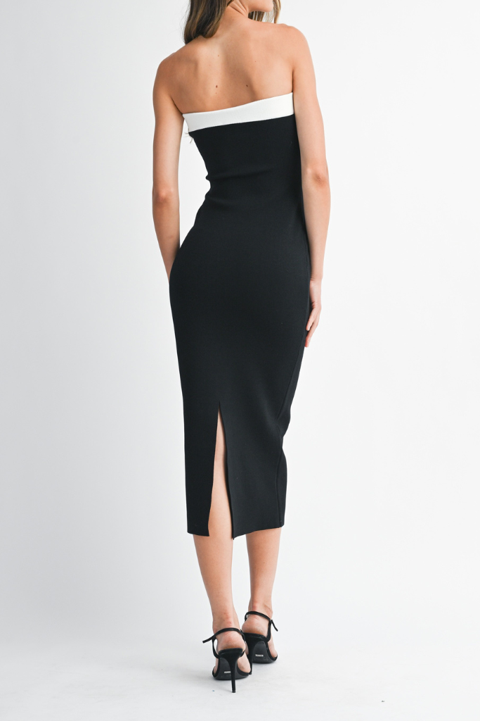 Sending Love Midi Dress - Black