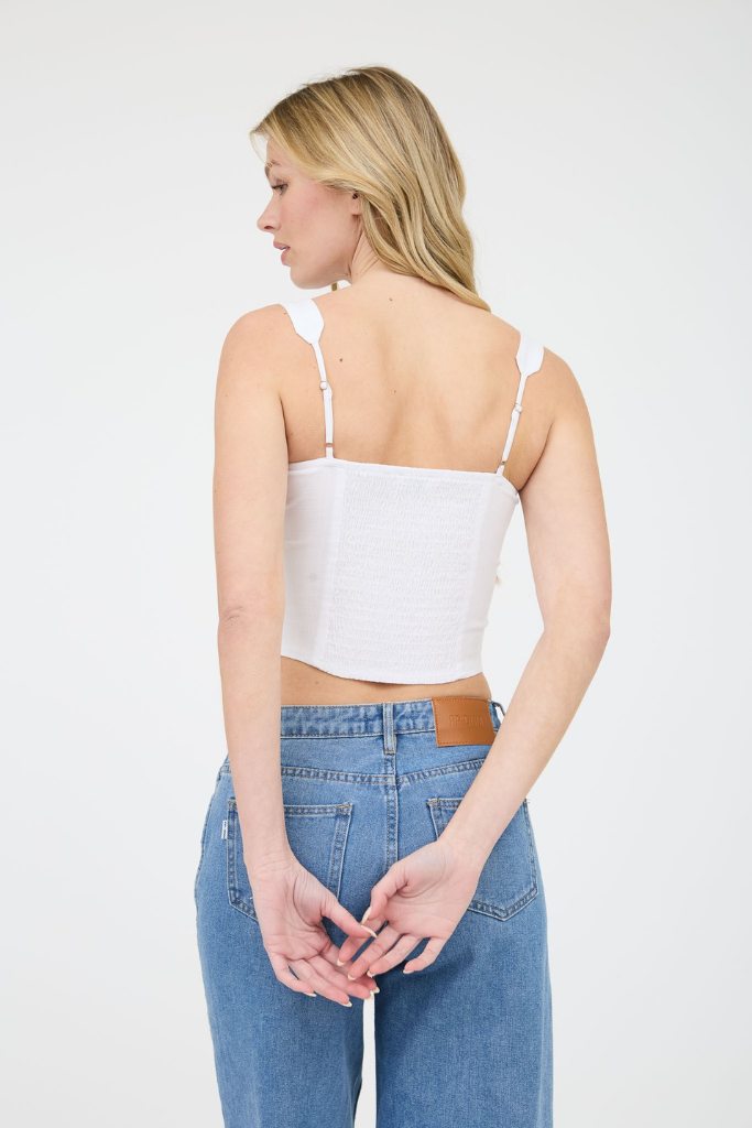 Flawless Corset Top - White