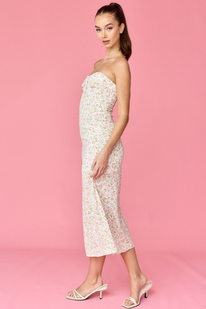 Over The Moon Midi Dress - Pink