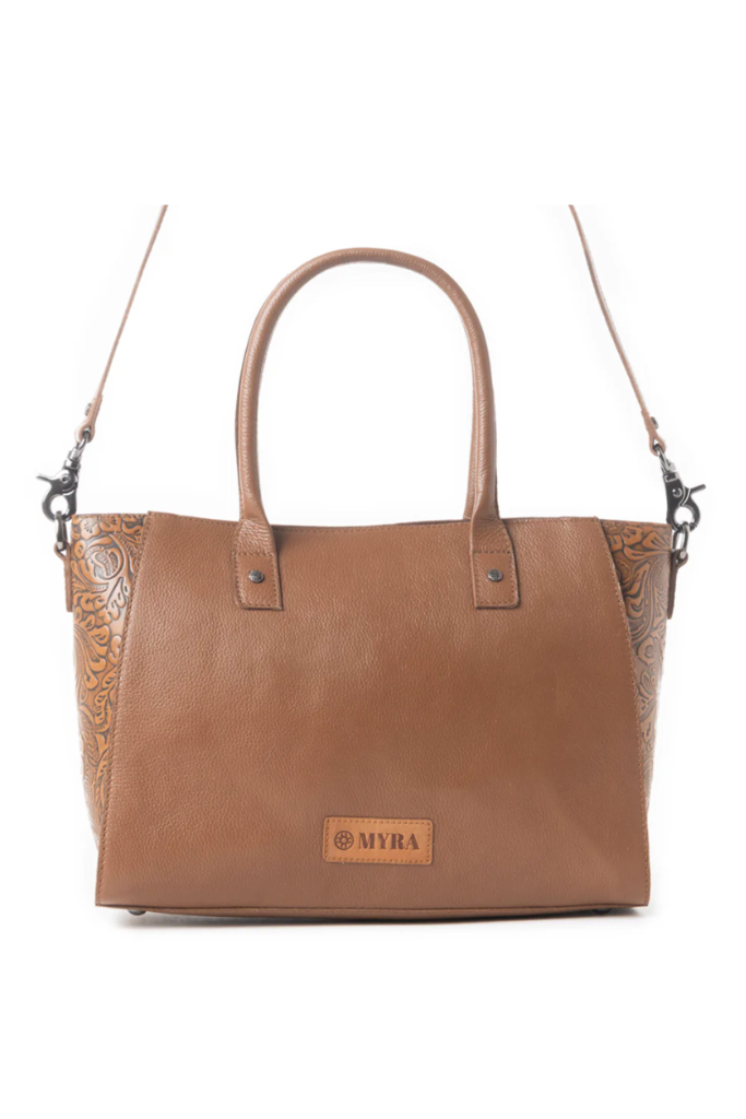 Myra Western Belle Bag -Chestnut & Pea