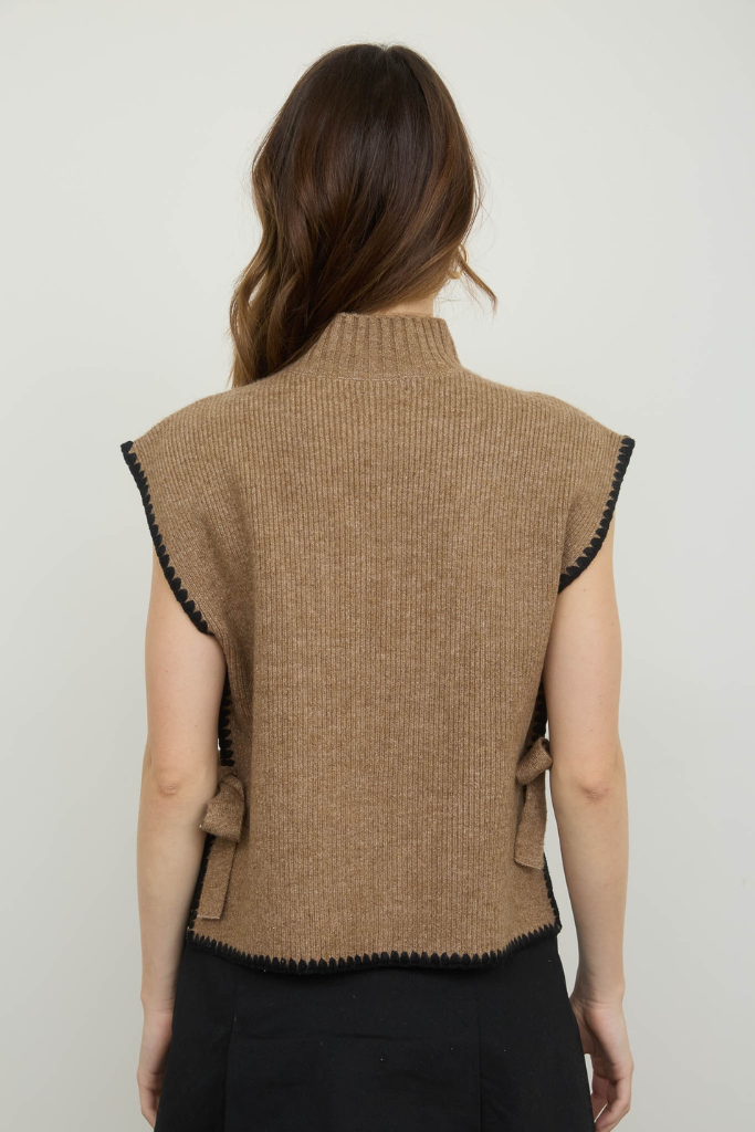 Scout Mock Neck Sweater -Mocha