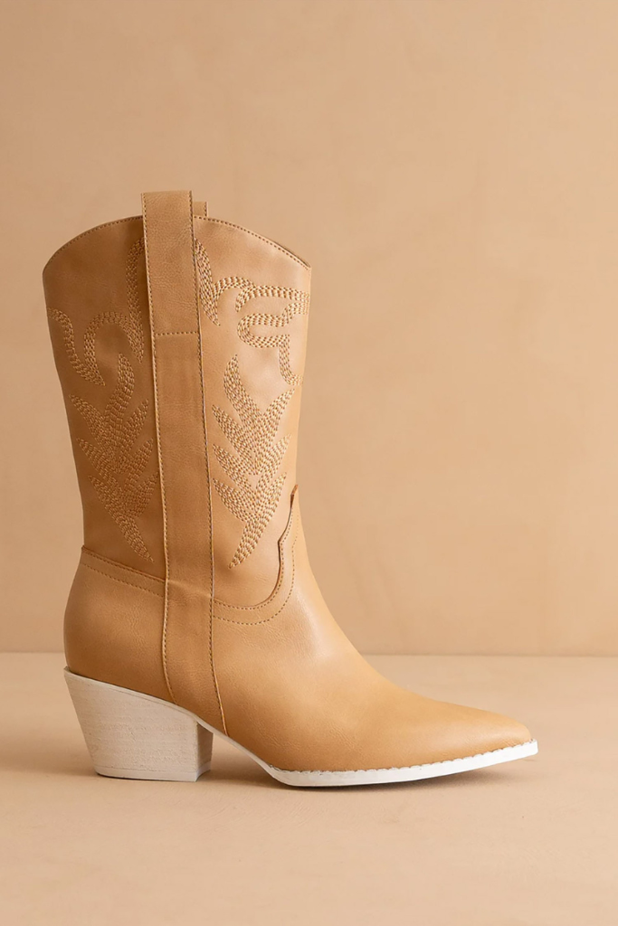 Cowgirl Code Boot - Tan
