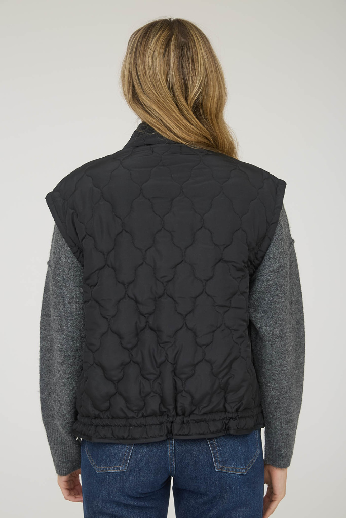 Snow Angel Puffer Vest - Black