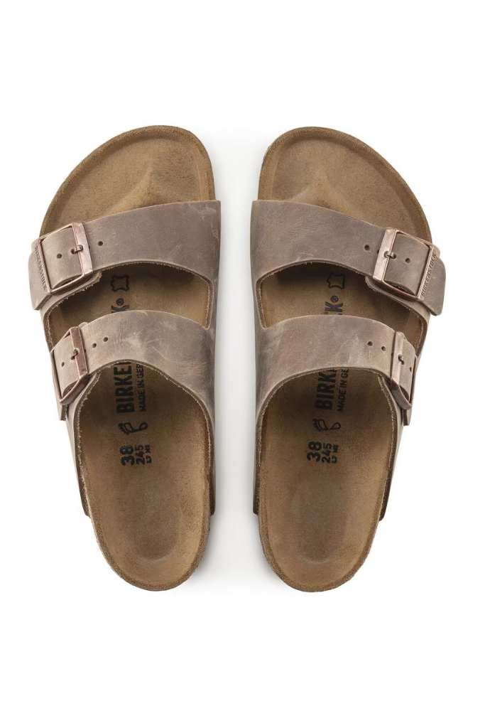 Birkenstock Men's Arizona Oiled Leather Sandal - Tobacco