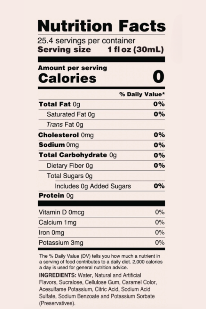 Skinny Syrups -