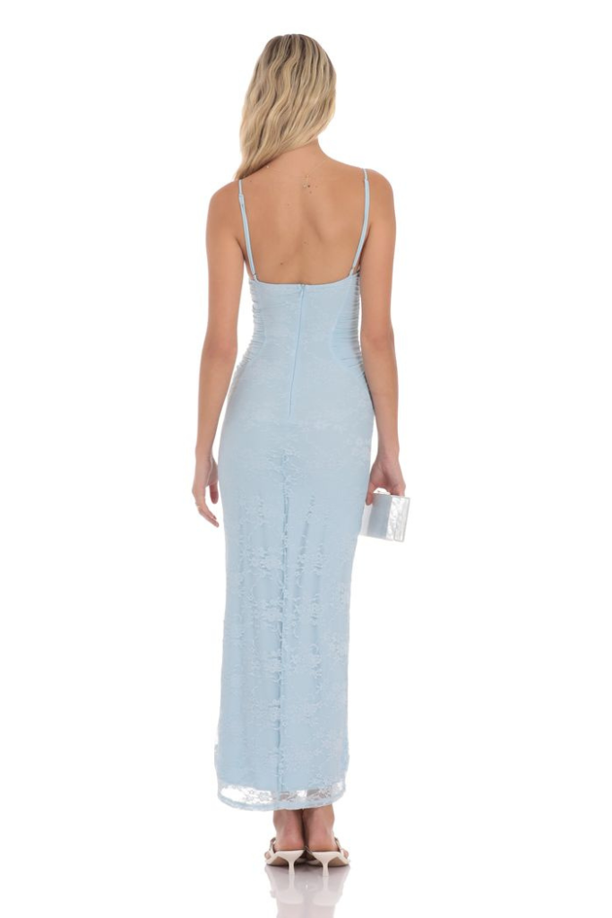Honest Heart Maxi Dress - Light Blue